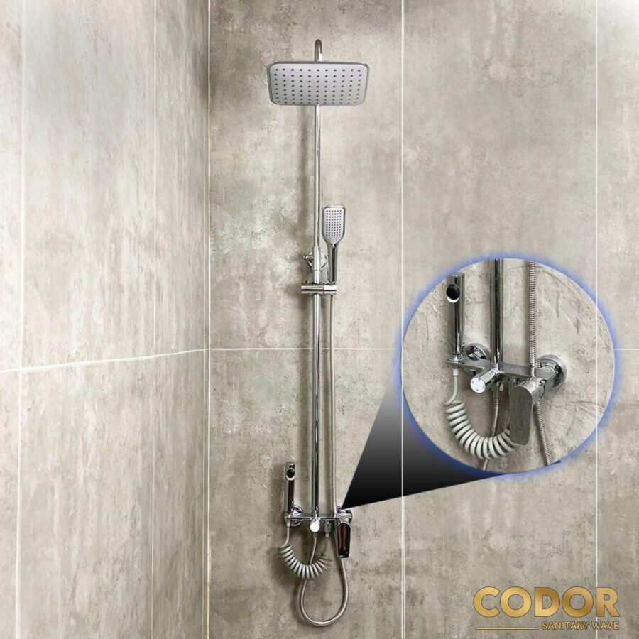 Sen Cây Tắm Đứng Mạ Crom Bóng Cao Cấp CDCR-9156