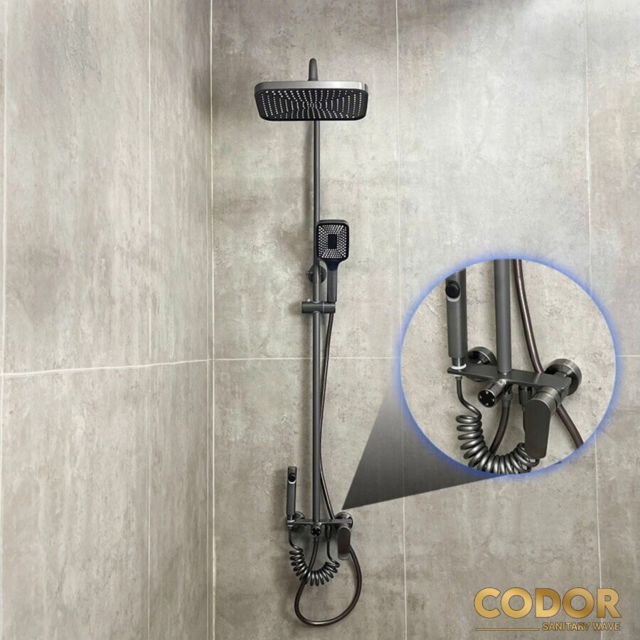 Sen Cây Tắm Đứng Nano Xám Cao Cấp CDSC-9156X